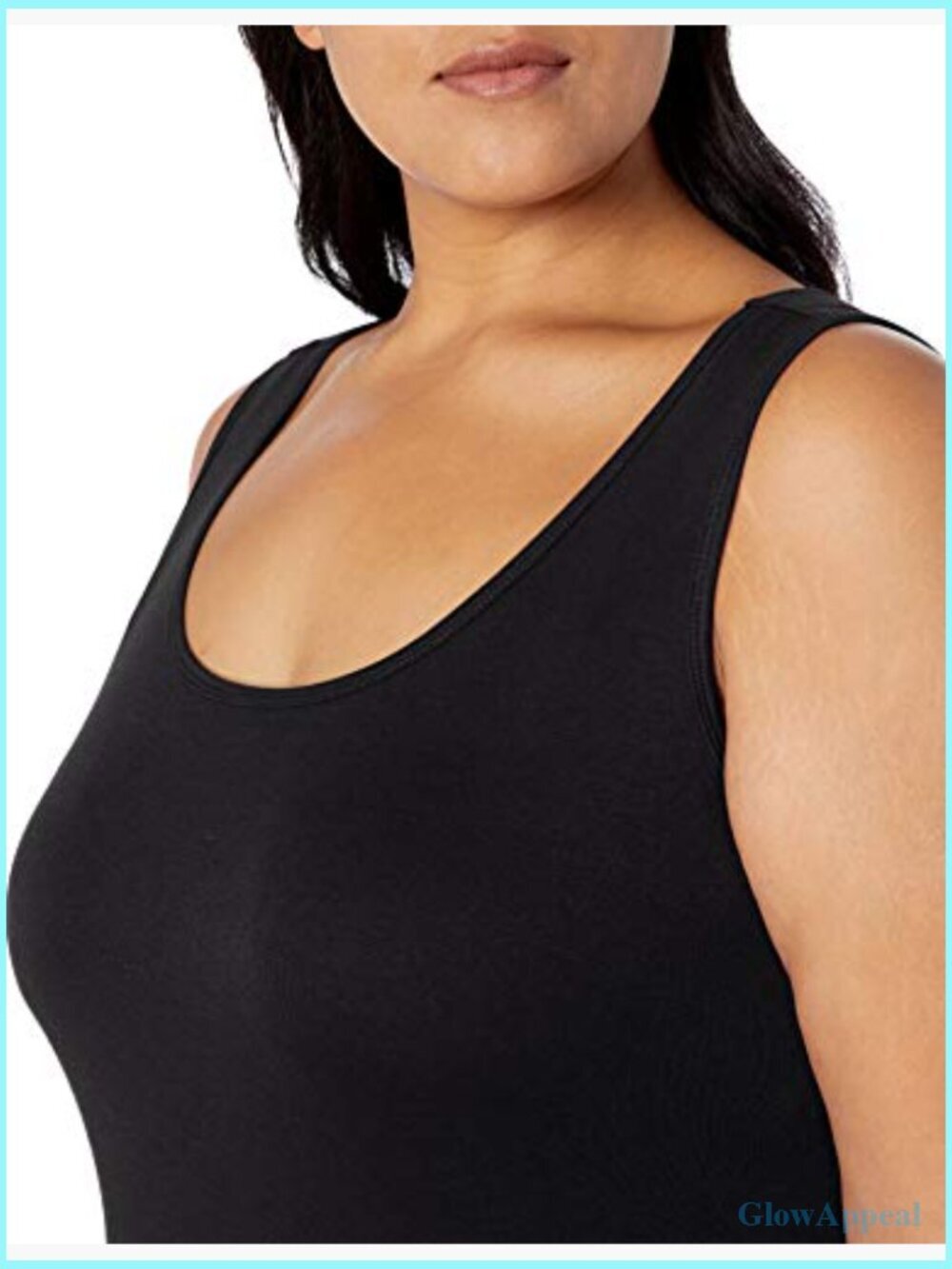Plus Size Slim Fit Scoop Neck Tank Top Multipack - Picture 3 of 4